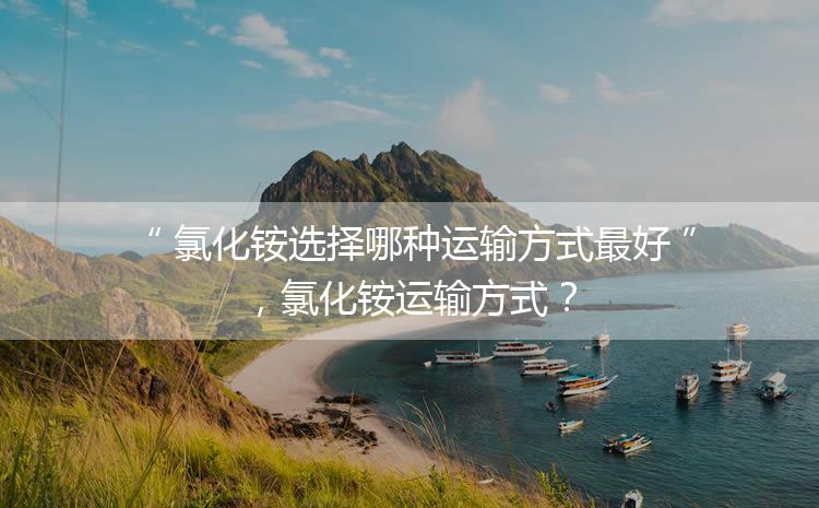 氯化銨選擇哪種運(yùn)輸方式最好，氯化銨運(yùn)輸方式？